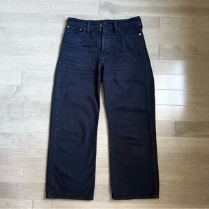 J Crew slim wide leg jeans in washed black